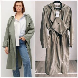 Mango water Repellent Hooded Coat